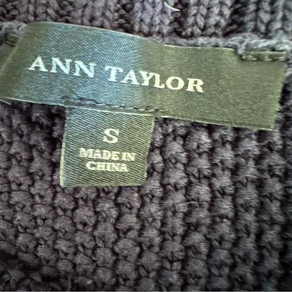 Ann Taylor Dark Blue Crew Neck Sweater - Picture 4 of 6